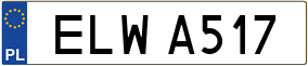 Trailer License Plate